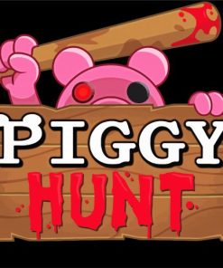 Piggy Hunt Poster Paint By Numbers