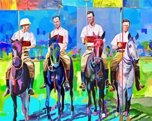 Artistic Polo Players Paint By Numbers