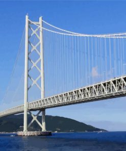 Pont Akashi Bridge Paint By Numbers