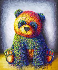 Artistic Puppet Bear Paint By Numbers