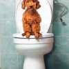 Dog In toilet Paint By Numbers