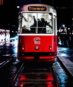 Night Trolley Paint By Numbers