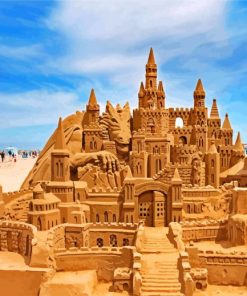 Sand Castle Landscape Paint By Numbers