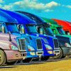 Semi Trucks Paint By Numbers