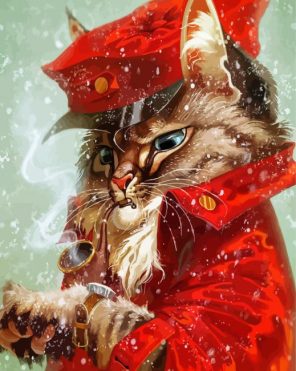 Snowy Cat Paint By Numbers