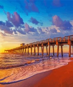 Florida Beach Pier Paint By Numbers