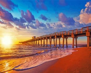 Florida Beach Pier Paint By Numbers