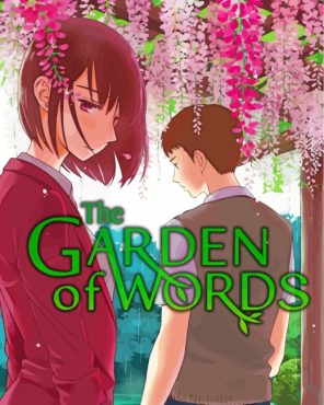 Garden Of Words Poster Paint By Numbers