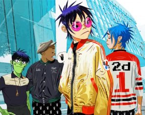 The Gorillaz Paint By Numbers