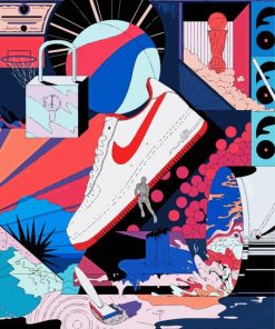 Sneaker Illusration Paint By Numbers