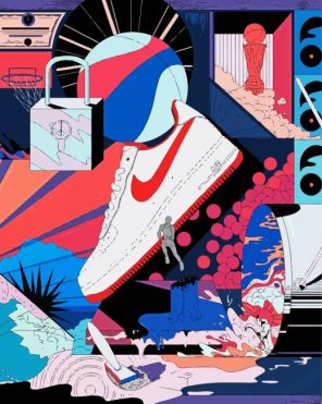 Sneaker Illusration Paint By Numbers