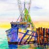 The Shrimp Boat Paint By Numbers