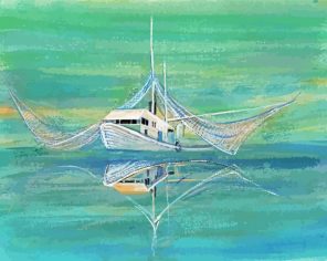 Aesthetic Shrimp Boat Paint By Numbers