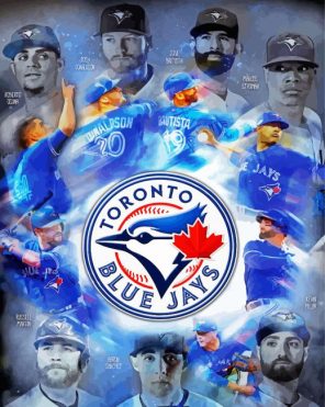 Toronto Blue Jays Logo Paint By Numbers