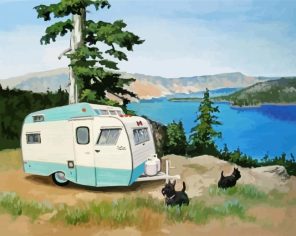 Artistic Travel Trailer Paint By Numbers