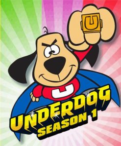 Underdog Cartoon Paint By Numbers