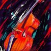 Abstrcat Upright Bass Paint By Numbers