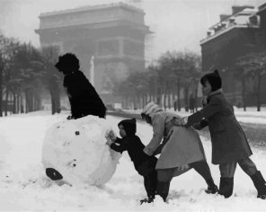 Snow In Paris Paint By Numbers