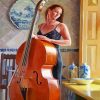 Lady With Upright Bass Paint By Numbers