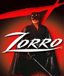 Zorro Poster Paint By Numbers