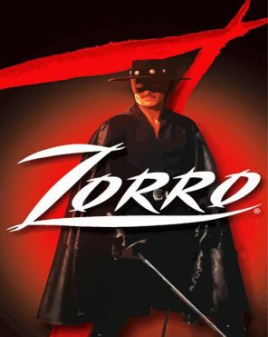 Zorro Poster Paint By Numbers