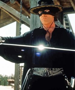 Zorro Character Paint By Numbers