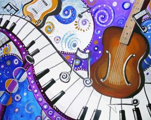 Abstract Instruments Paint By Numbers