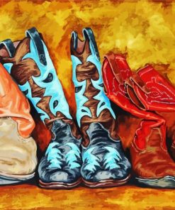 Antique Boots Paint By Numbers