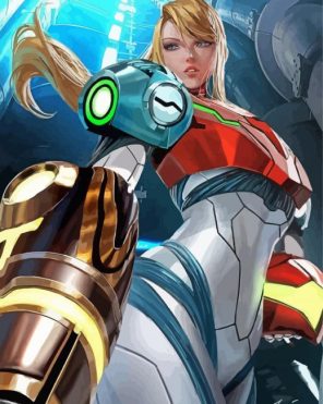 Samus Character Paint By Numbers