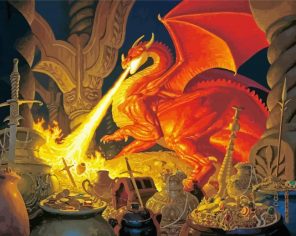 Smaug The Dragon Paint By Numbers