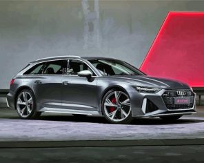 Grey Audi Paint By Numbers