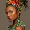 Stylish Afro Woman Paint By Numbers