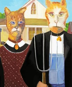 American Gothic Animals Paint By Numbers