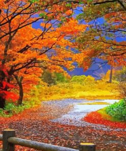 Autumn Scene Paint By Numbers