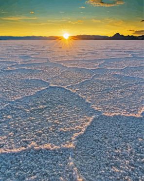 Bonneville Salt Flats Paint By Numbers