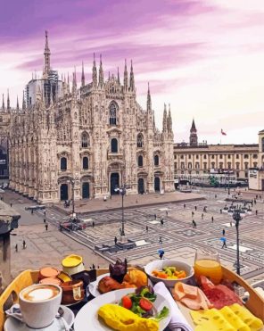 Milan Breakfast View Paint By Numbers