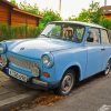 Blue Trabant Car Paint By Numbers