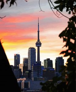 Cn Tower Paint By Numbers