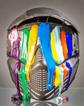 Paintball Mask Paint By Numbers