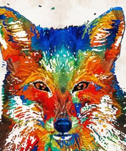 Artistic Fox Paint By Numbers