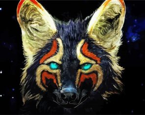 Colorful Fox Art Paint By Numbers