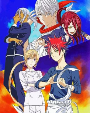 Aesthetic Food Wars Paint By Numbers