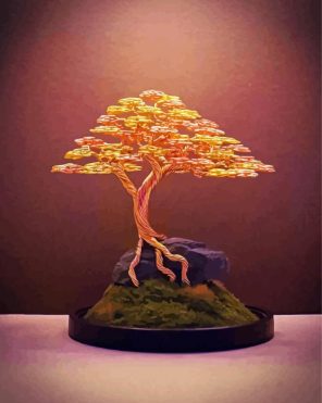 Golden Boasai Tree Paint By Numbers