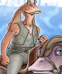 Jar Jar Binks Paint By Numbers