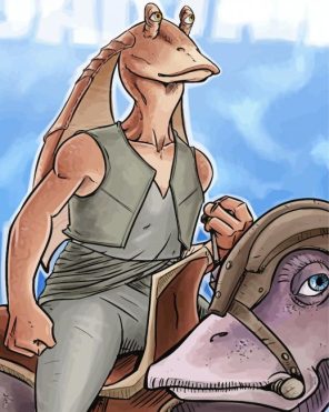 Jar Jar Binks Paint By Numbers