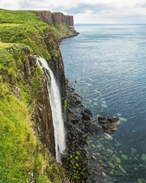 Kilt Rock Water Fall Paint By Numbers