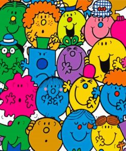 Mr Men Book Characters Paint By Numbers