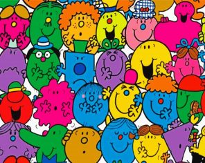 Mr Men Book Characters Paint By Numbers