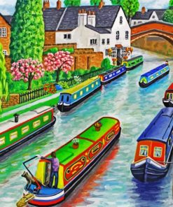 Narrow Boats Paint By Numbers