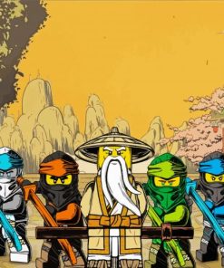 Ninjago Cartoon Paint By Numbers